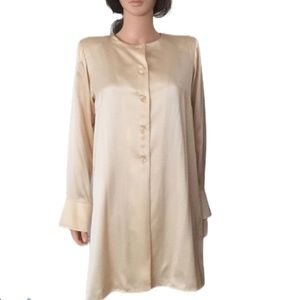 NWT Vintage MONDRIAN pure luscious silk long length blouse